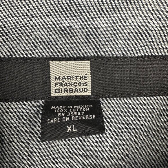 Marithe Francois Girbaud Mens Denim Jean Jacket XL 1990s Street wear Y2K Vintage - Picture 4 of 8